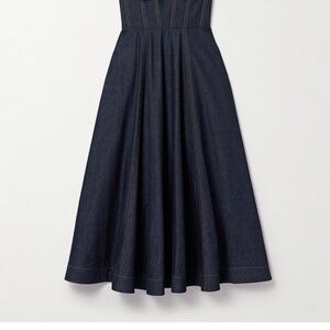 Dark Blue Denim Midi Dress Zimmermann
